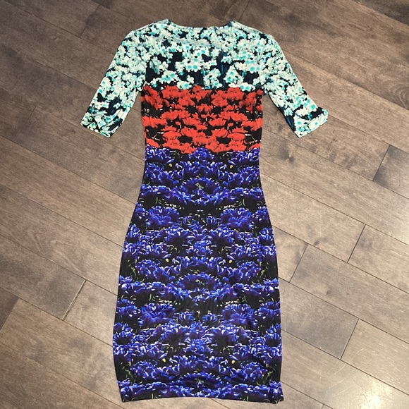MARY KATRANTZOU silk Y2K digital floral dress, size XS - Picture 4 of 12